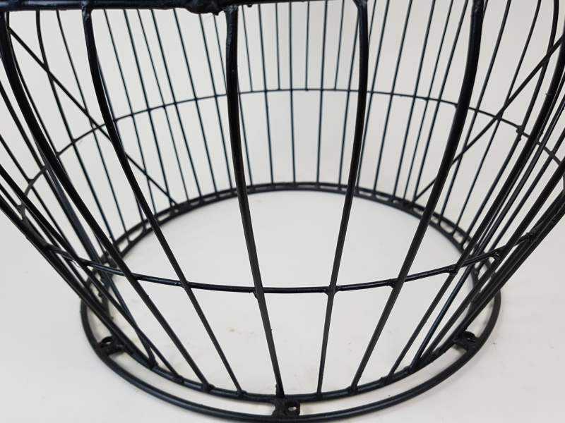 Striking black metal 1960s Chair