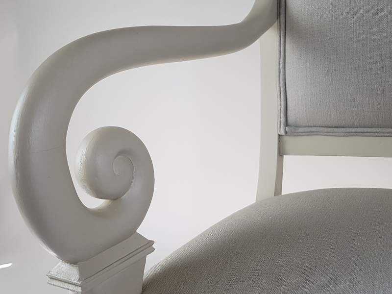 Pair of French Directoire style Arm Chairs