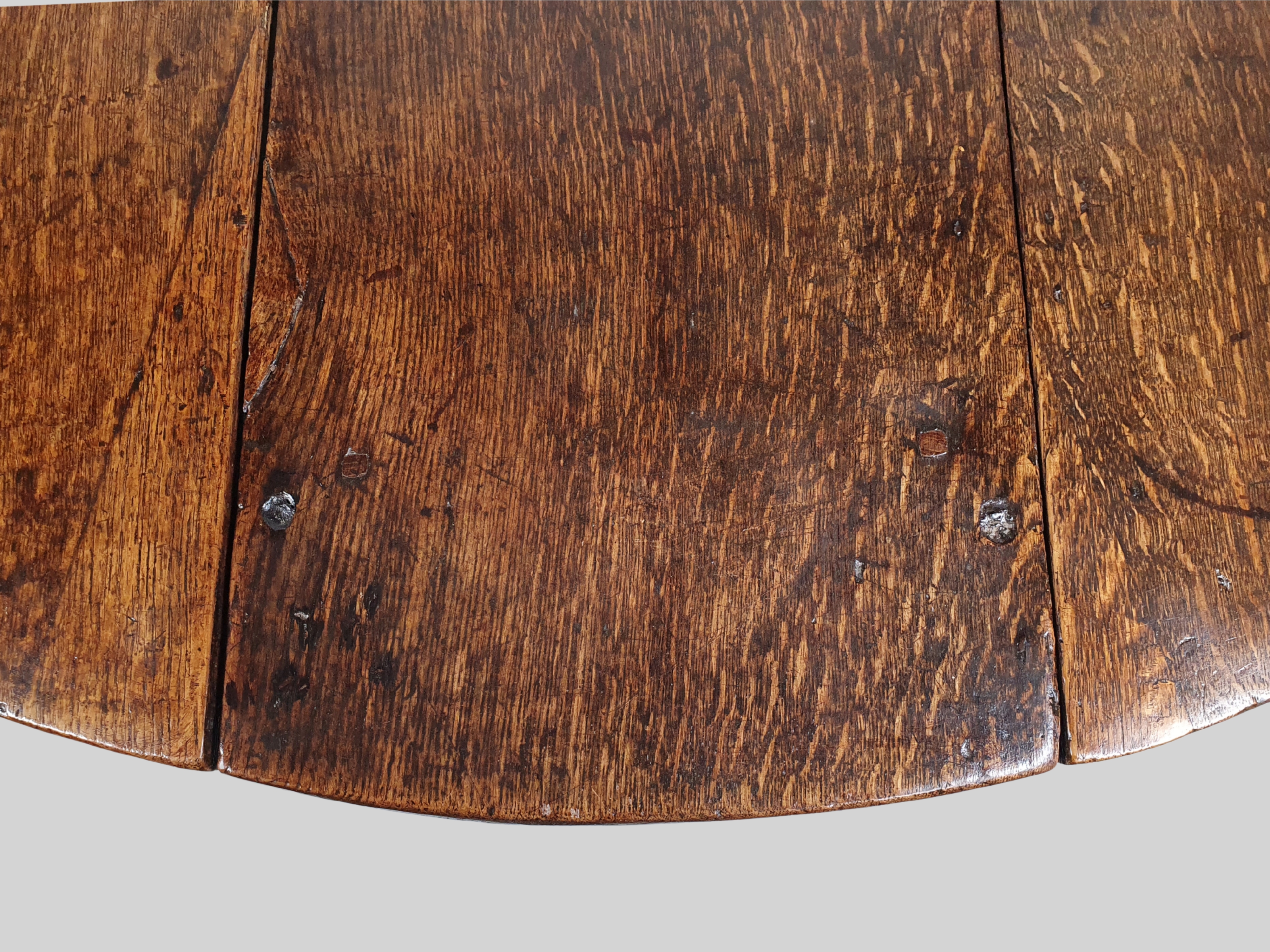 antique oak Table detail