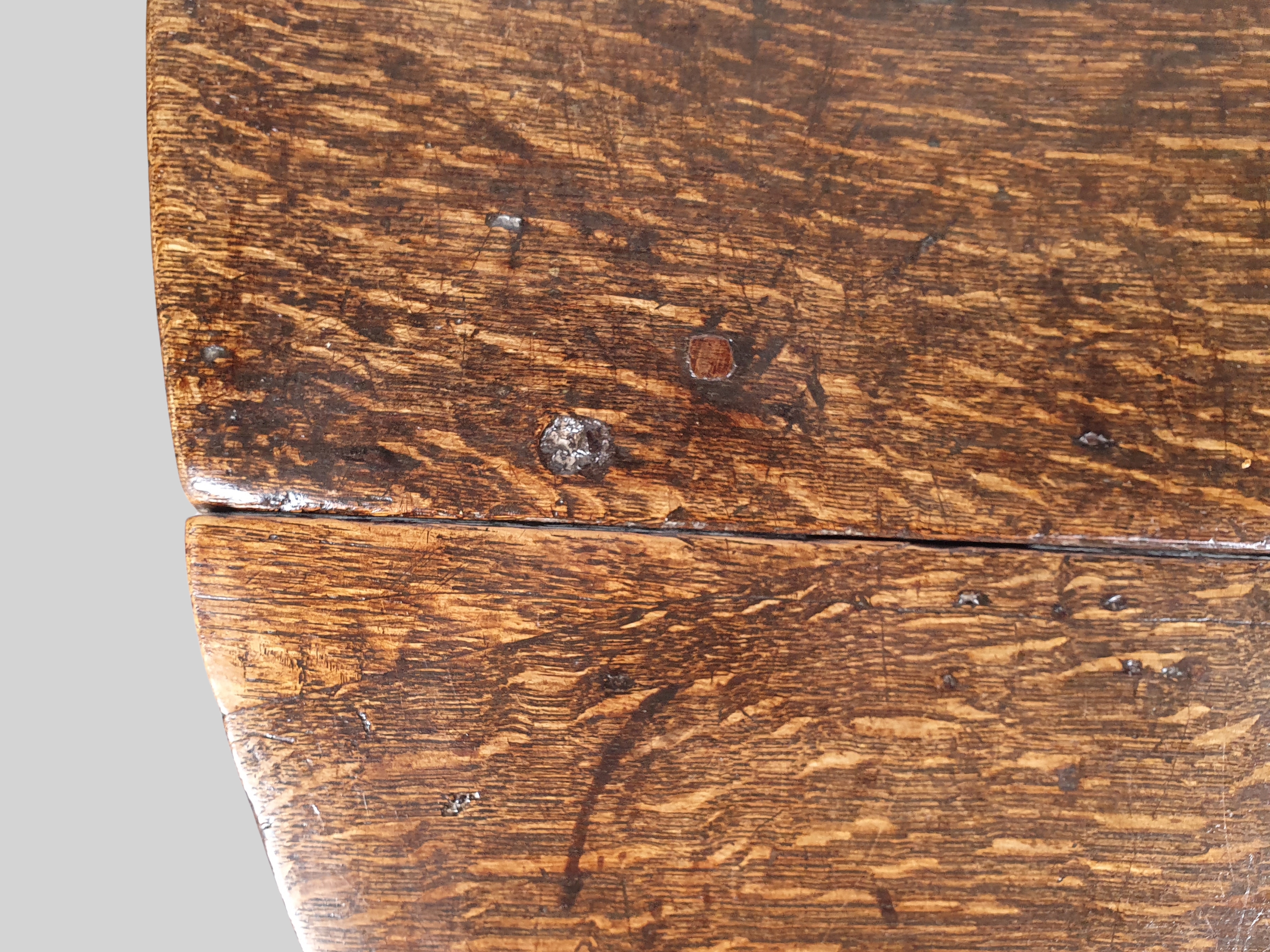 antique oak Table detail