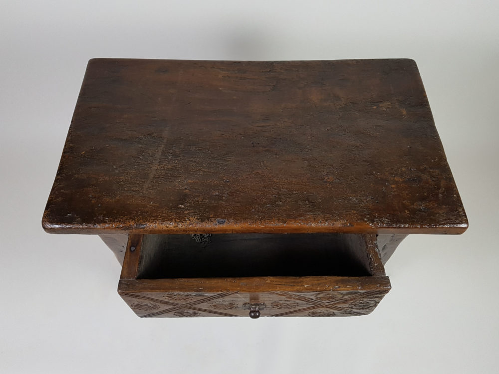 18th century French antique oak small Side Table