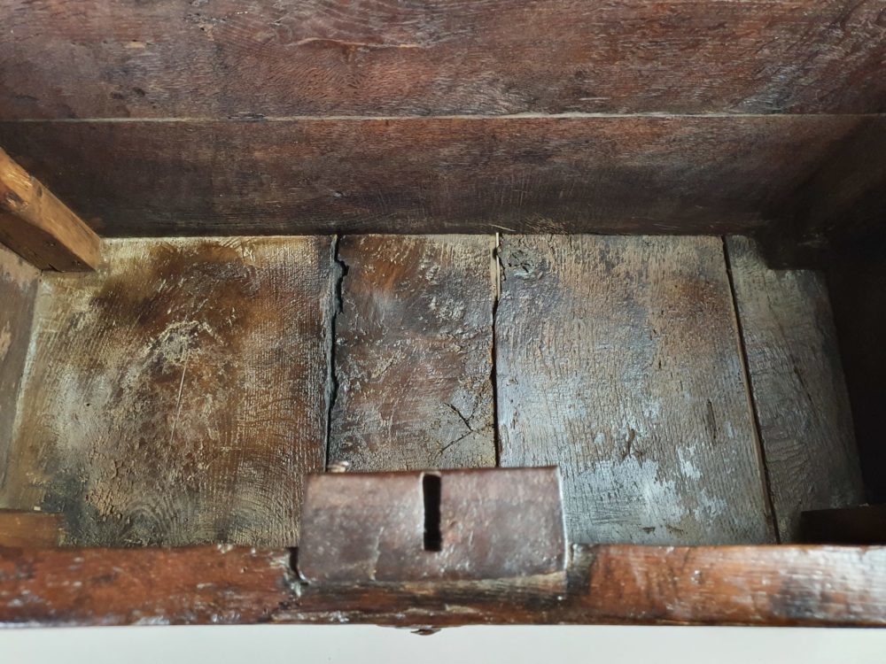 18th century French rustic oak Coffer