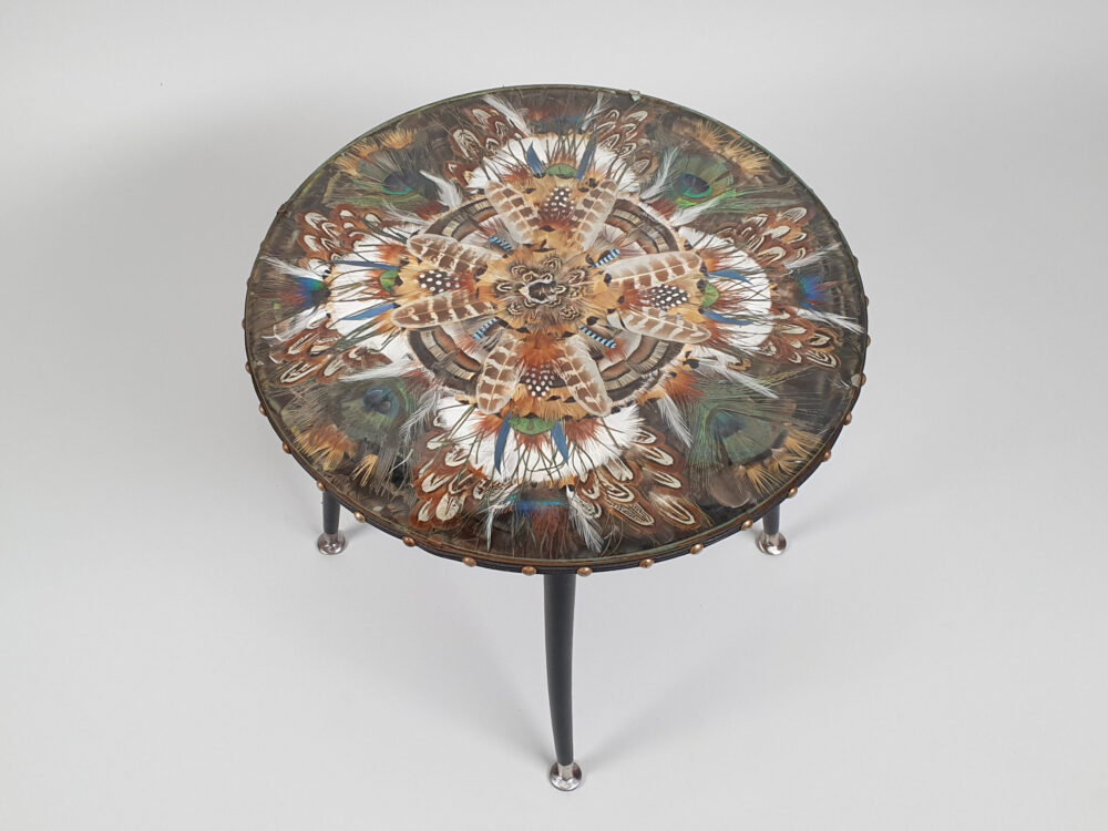 1950s mid century antique circular Occasional or Coffee Table