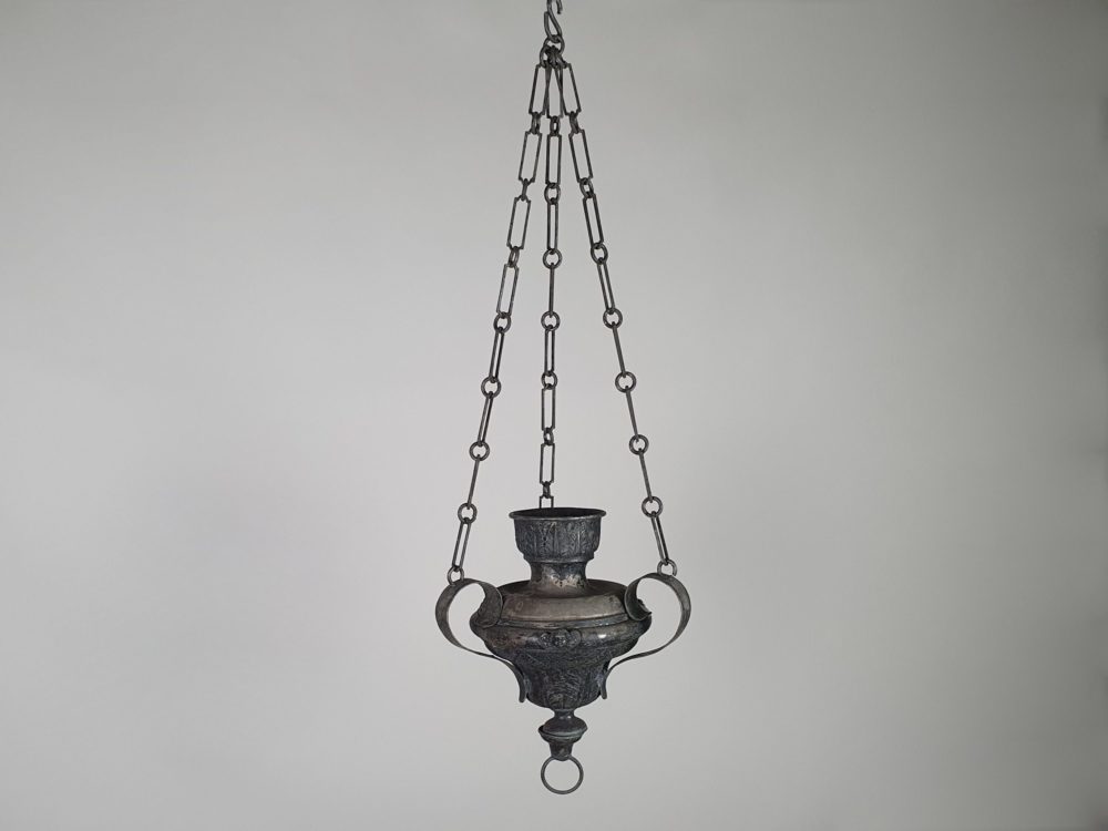 19th century church altar Thurible for incense burning with original chain