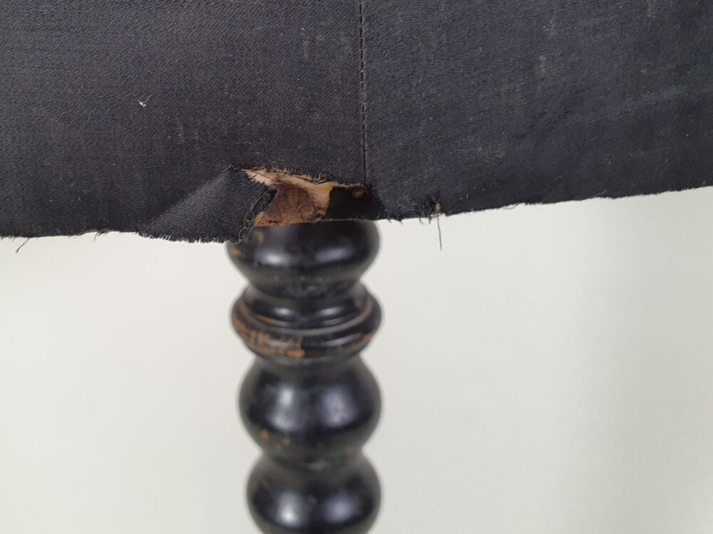 19th century French dressmakers wasp-waist black antique Mannequin