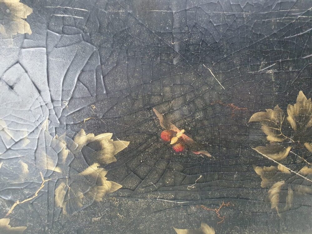 19th century Georgian decorative antique papier-mâché Tray