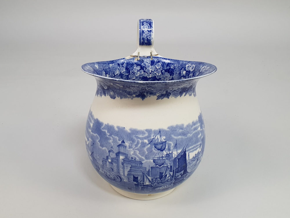 19th century Wedgwood Etruria blue and white Jug