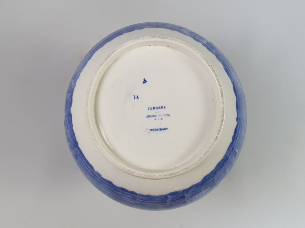 19th century Wedgwood Etruria blue and white Jug