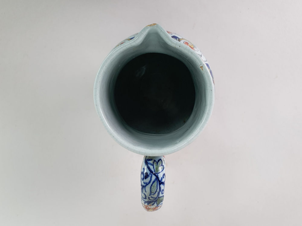 19th century antique French faience Jug