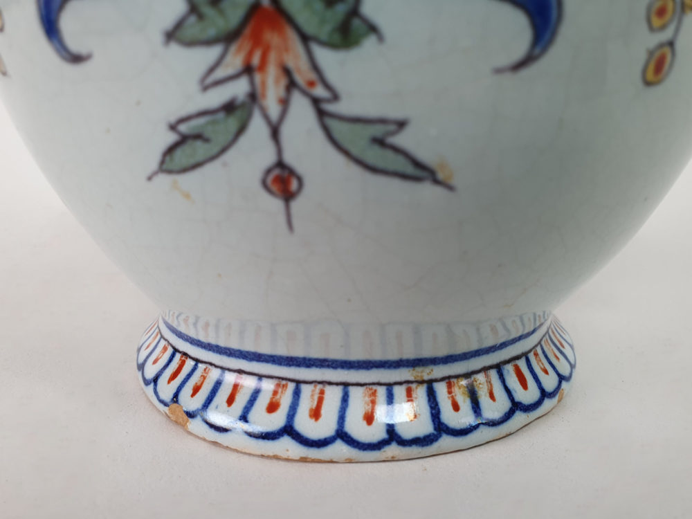 19th century antique French faience Jug