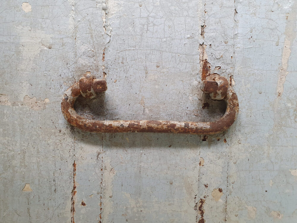 19th century antique J Grieve & Sons naval trunk