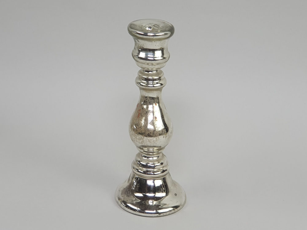19th century antique mercury glass Candlestick Holder