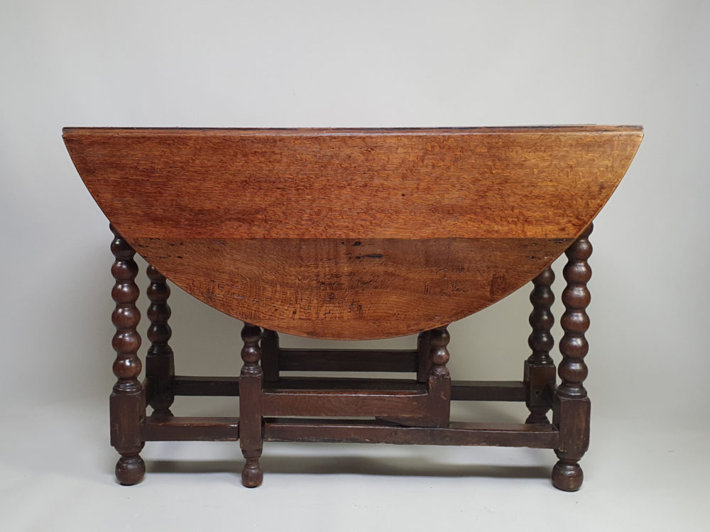 19th century antique oak gate leg Table