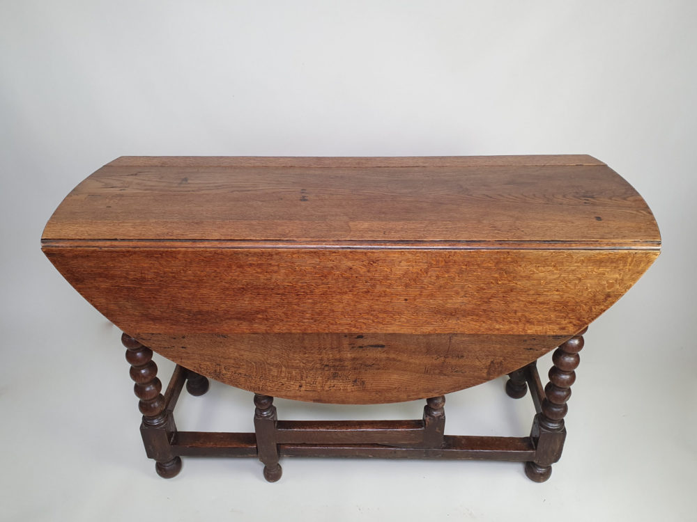 19th century antique oak gate leg Table