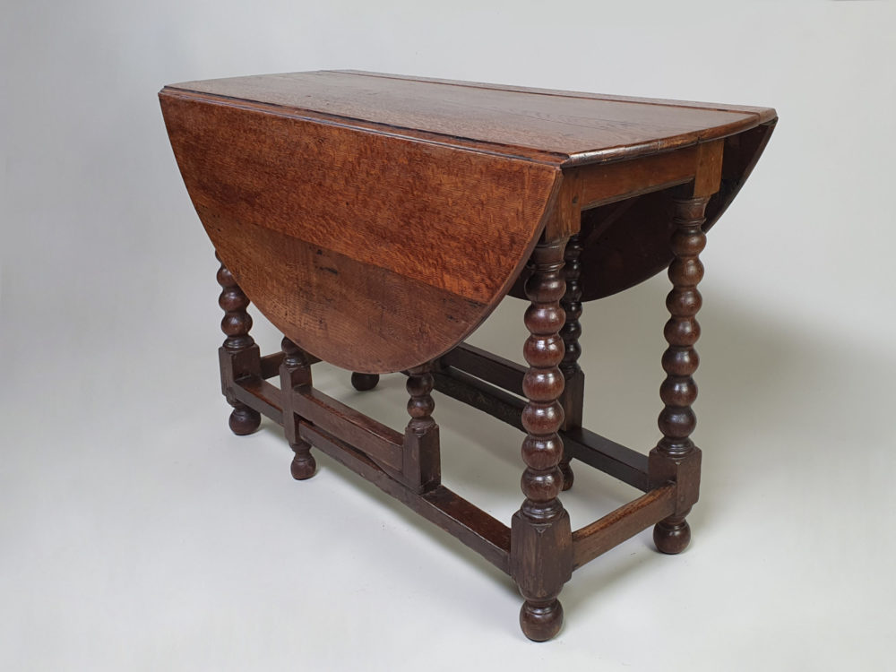 19th century antique oak gate leg Table