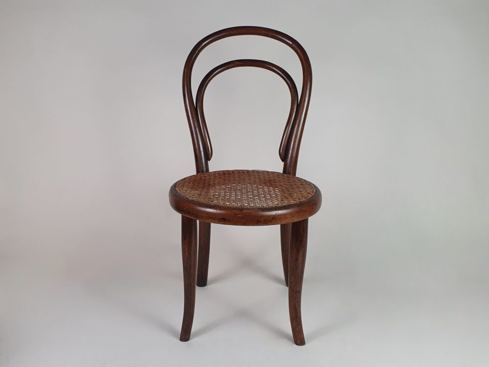 19th century Bentwood Thonet child's Chair with cane seat