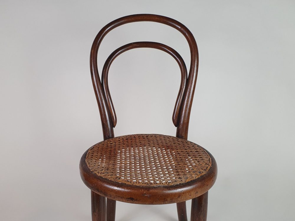 19th century Bentwood Thonet child's Chair with cane seat