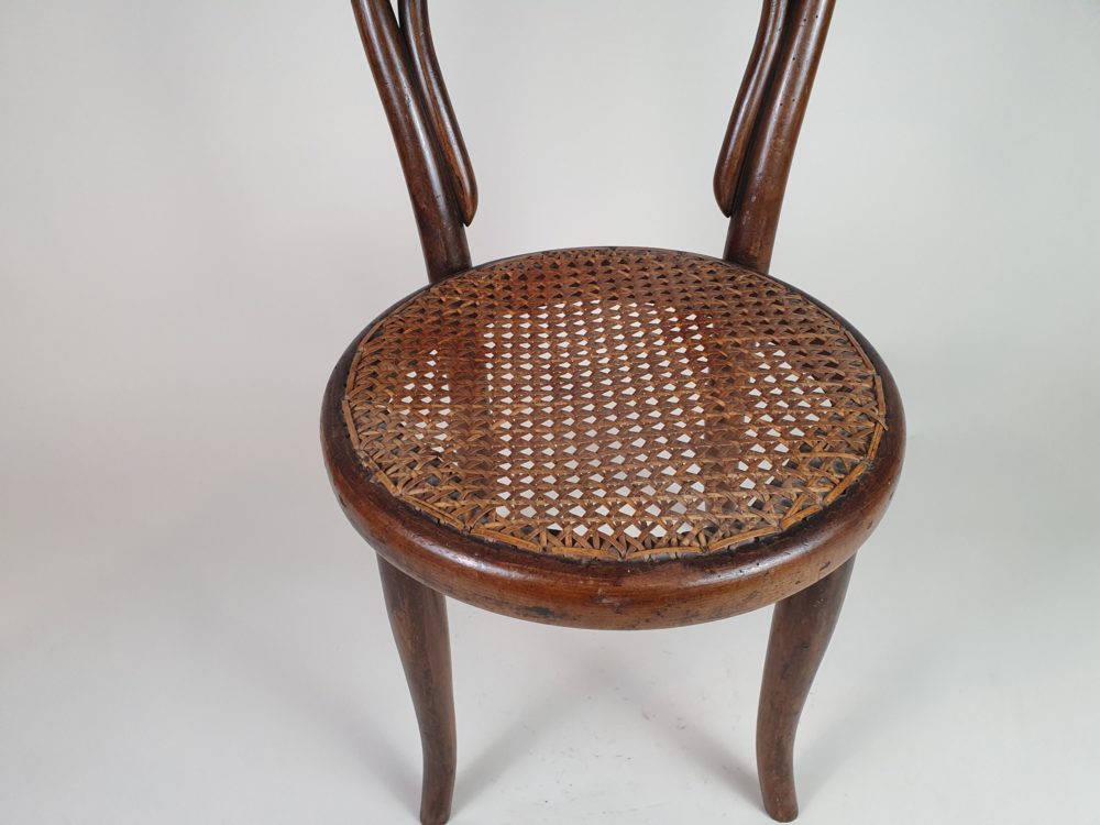 19th century Bentwood Thonet child's Chair with cane seat