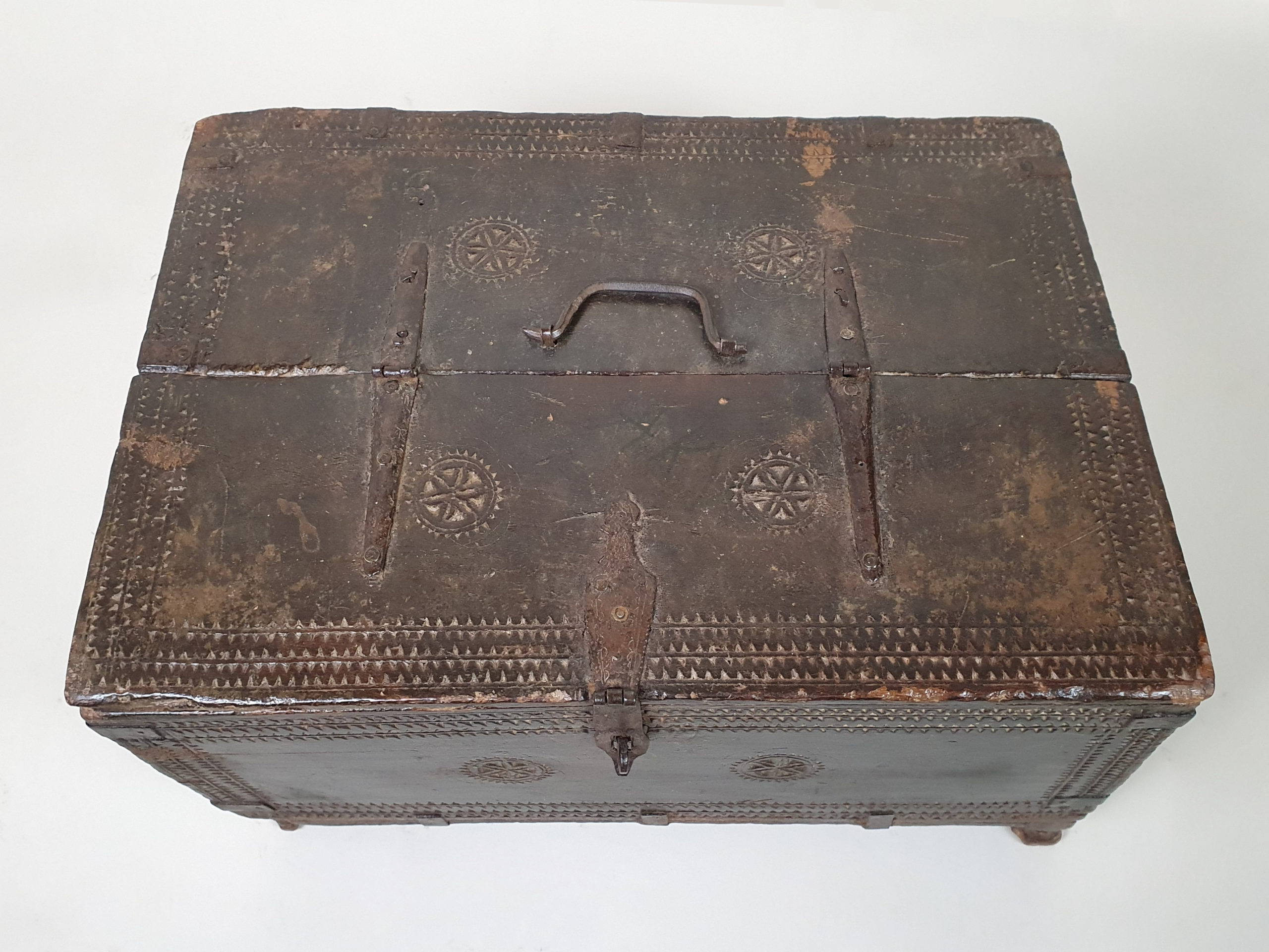 19th century carved Afghanistan Marriage Box