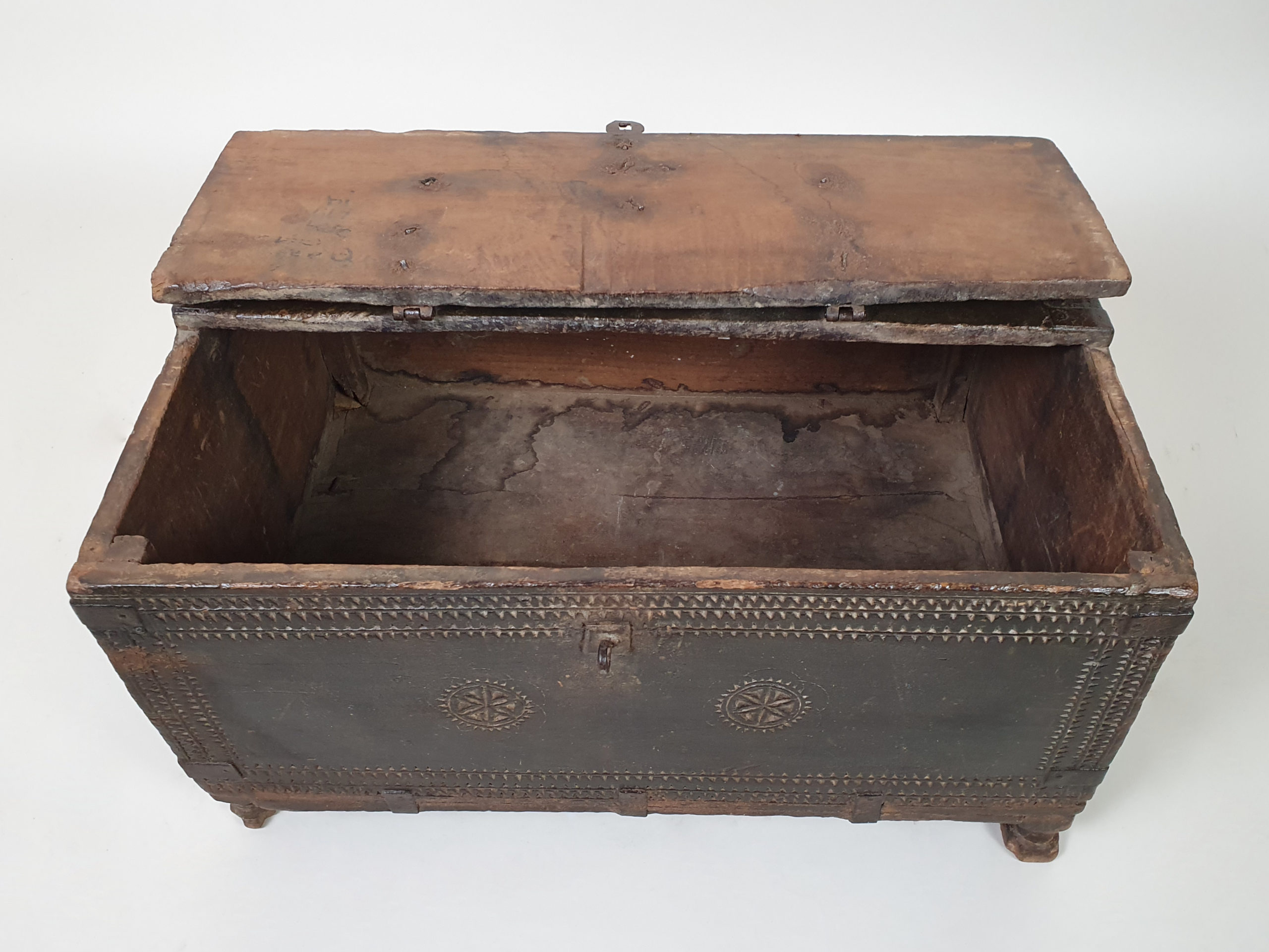 19th century carved Afghanistan Marriage Box