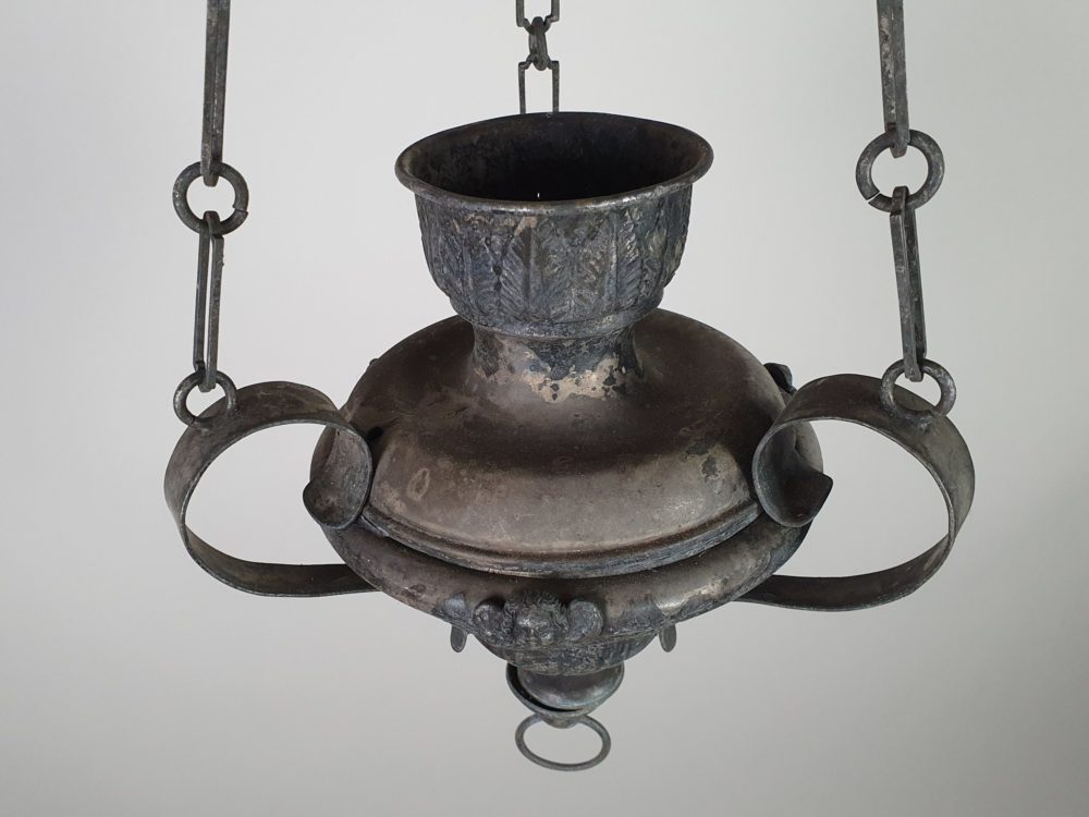19th century church altar Thurible for incense burning with original chain