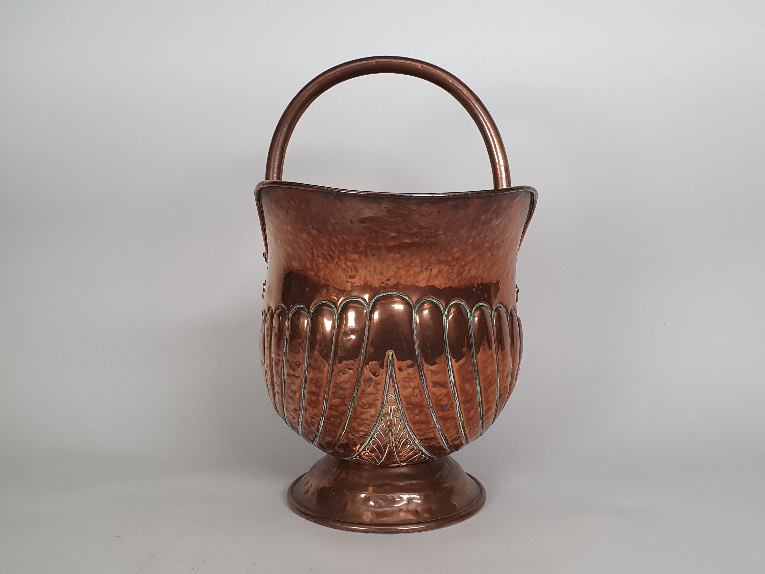 Copper Bucket showing end