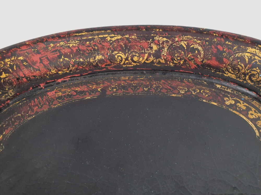 19th century Georgian decorative antique papier-mâché Tray