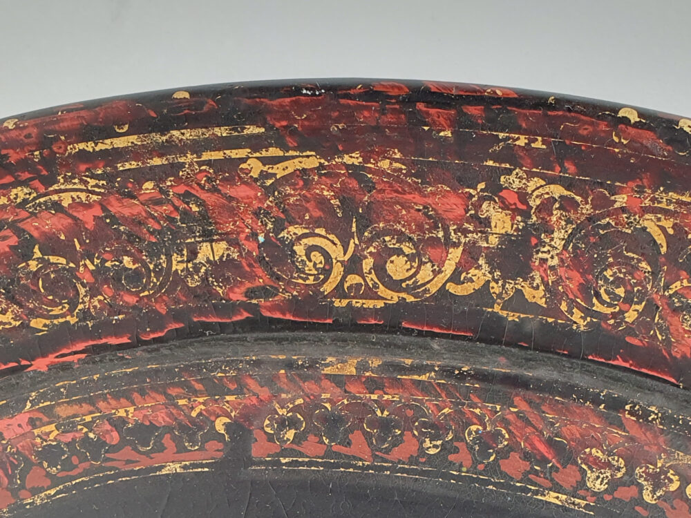 19th century Georgian decorative antique papier-mâché Tray