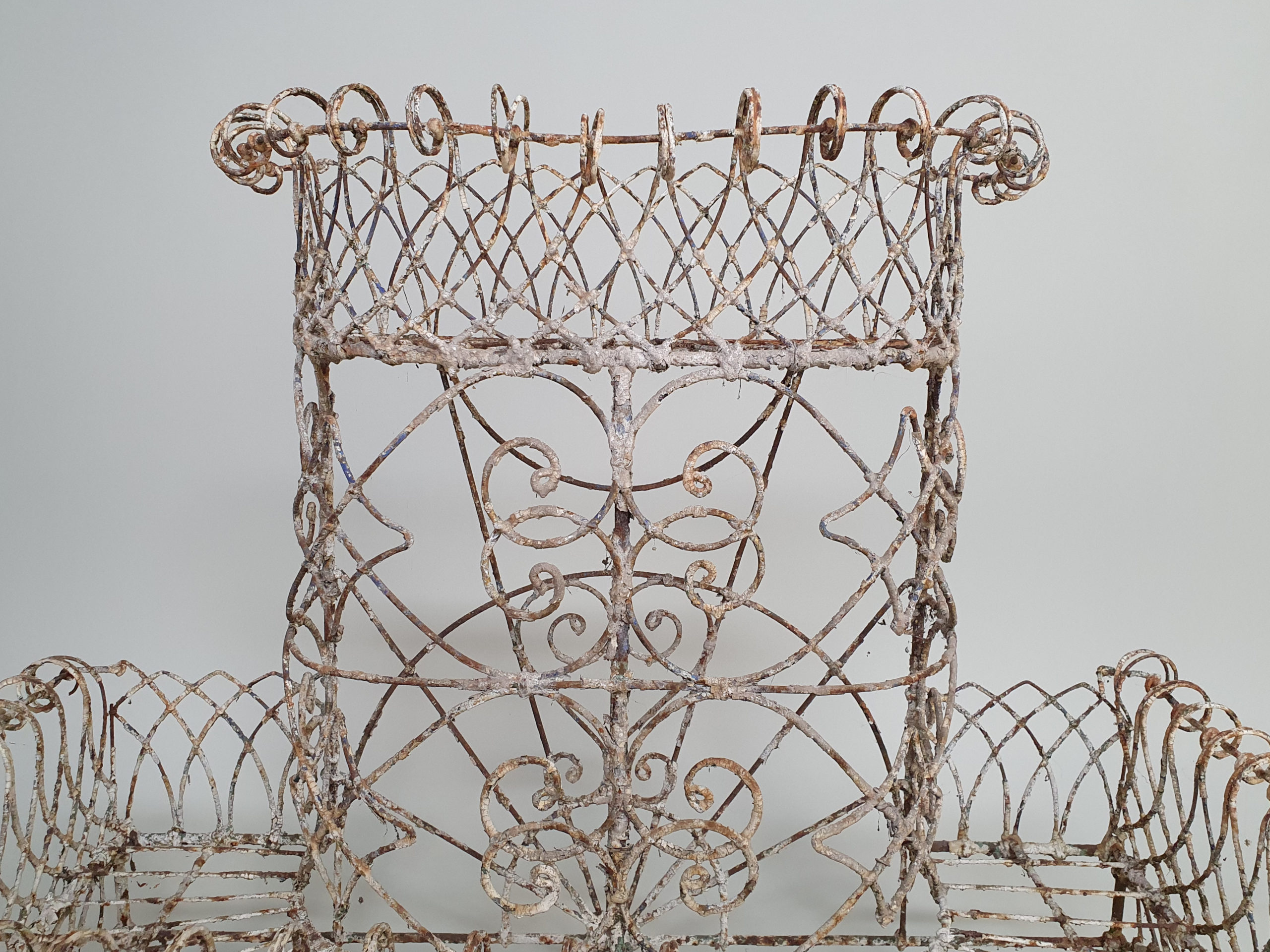 19th century Georgian Wirework Planter, wonderful original paint