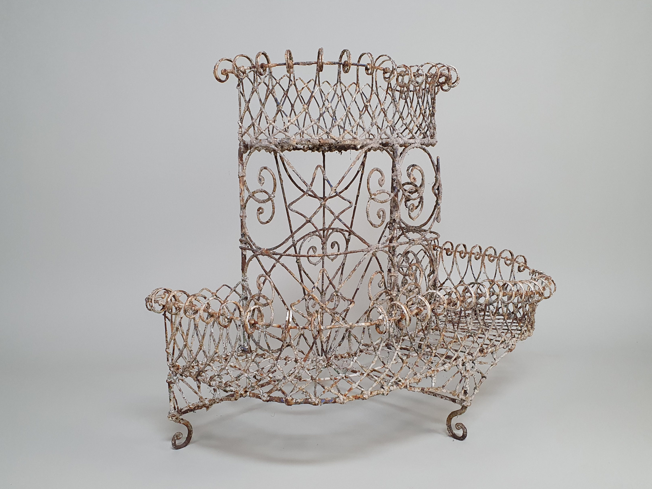 19th century Georgian Wirework Planter, wonderful original paint