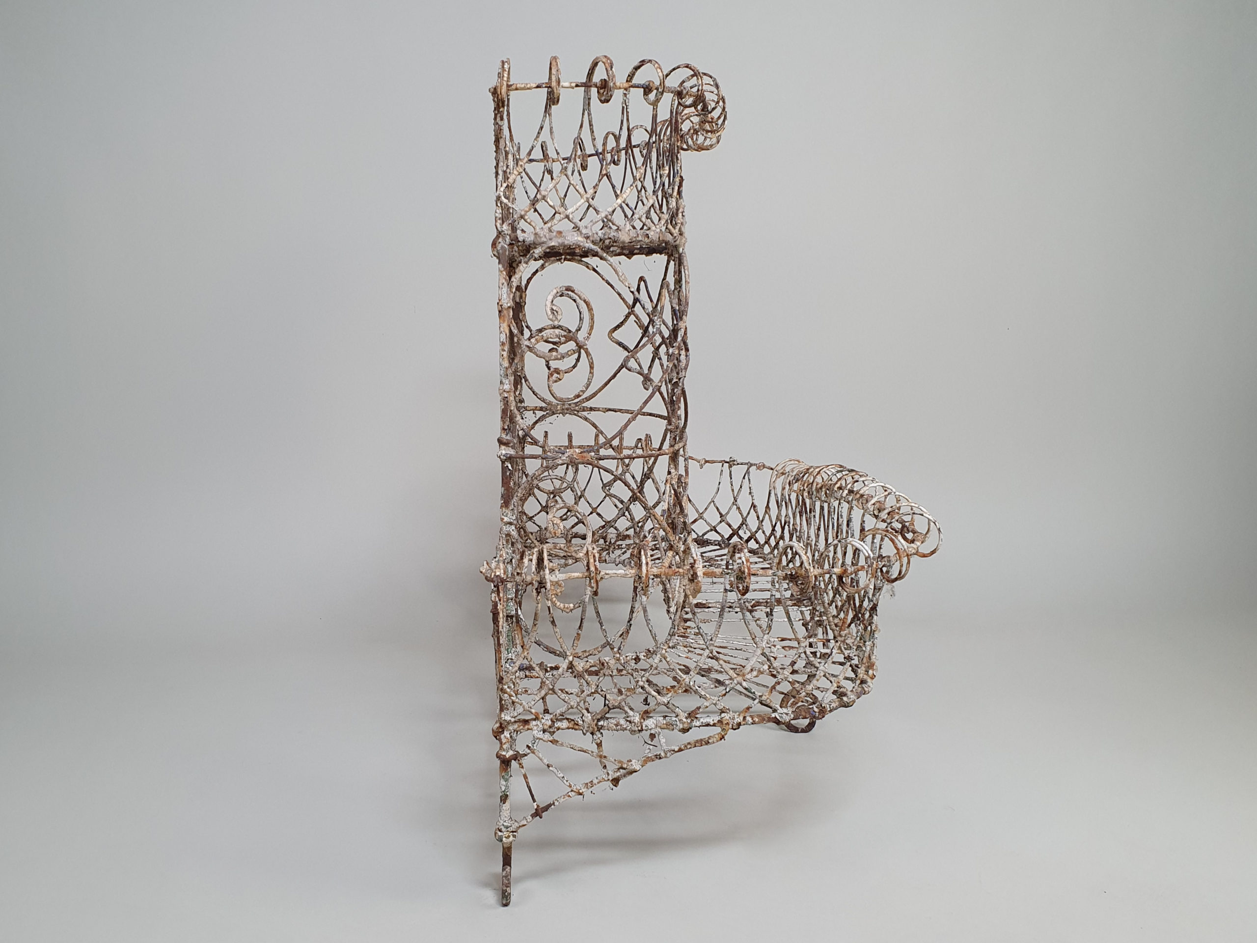 19th century Georgian Wirework Planter, wonderful original paint