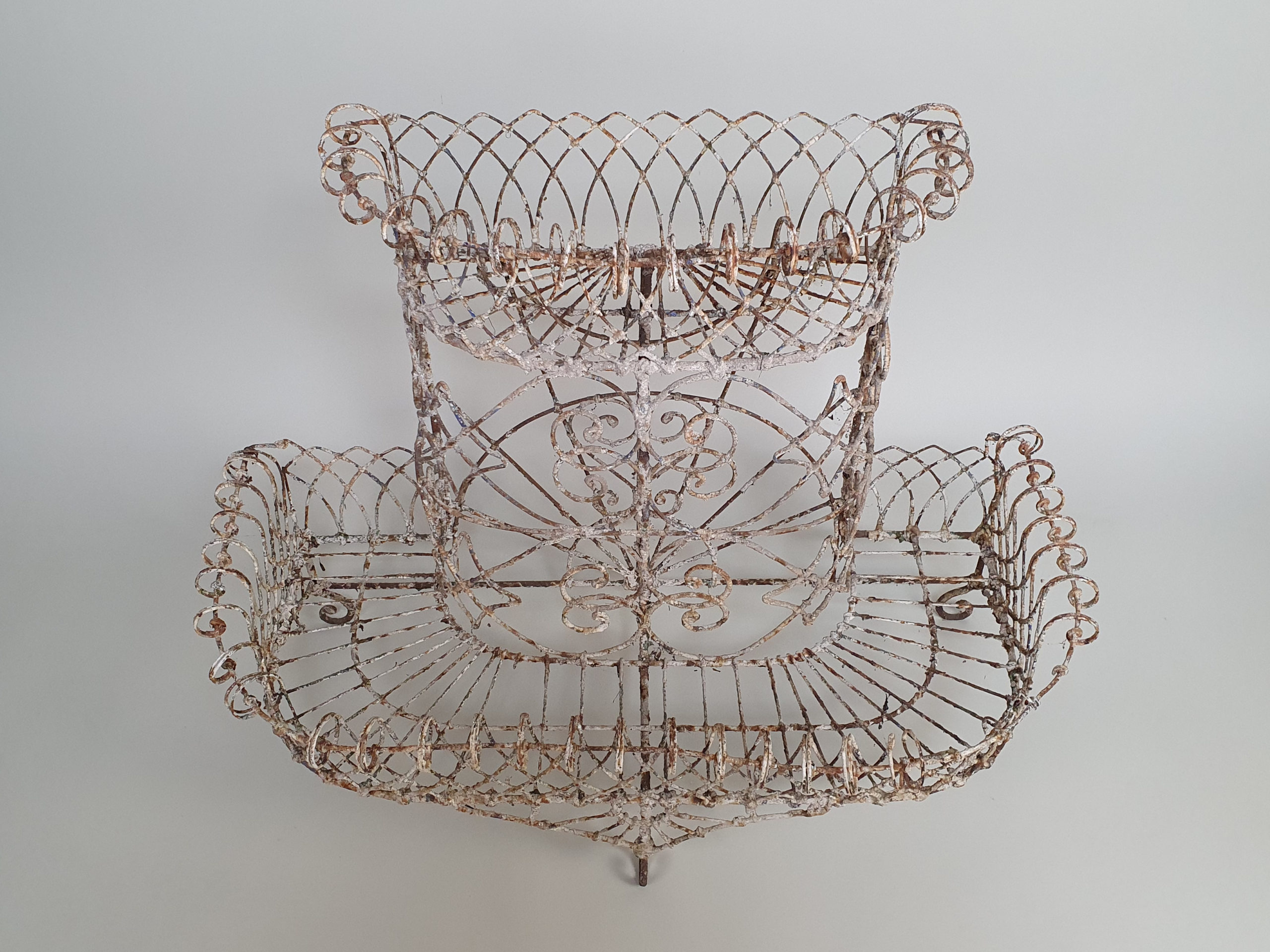 19th century Georgian Wirework Planter, wonderful original paint