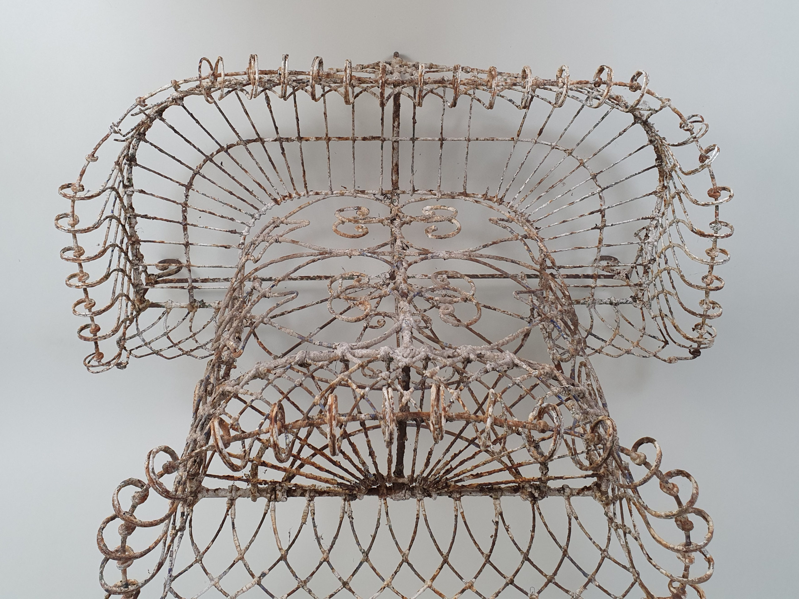 19th century Georgian Wirework Planter, wonderful original paint