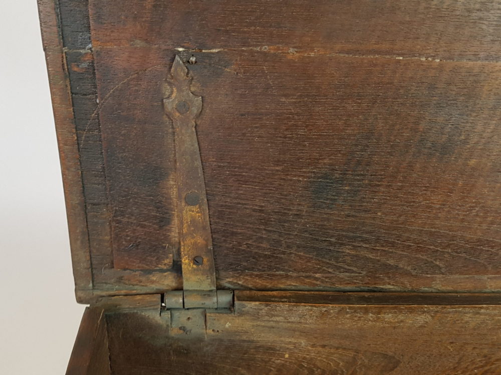 19th century Oriental carved wooden Chest