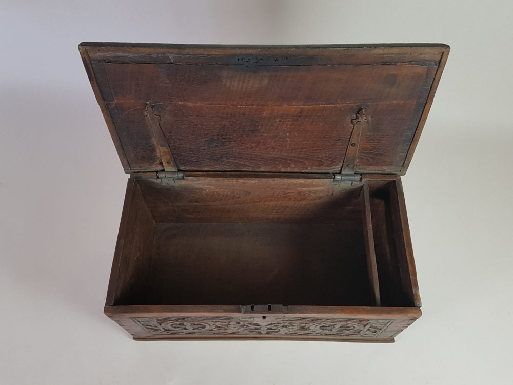 19th century Oriental carved wooden Chest