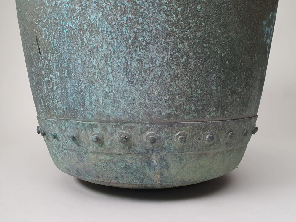 19th century riveted antique copper Planter