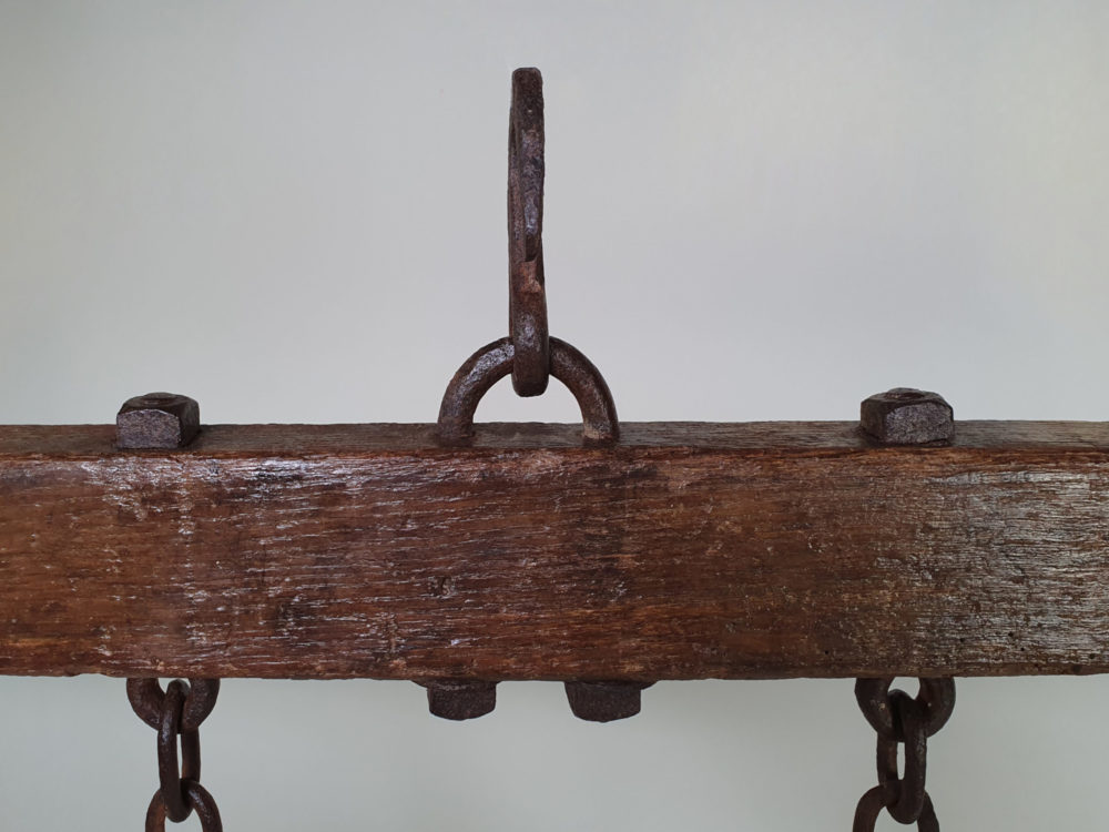 19th century rustic oak Game Hanging or Butchers Rack