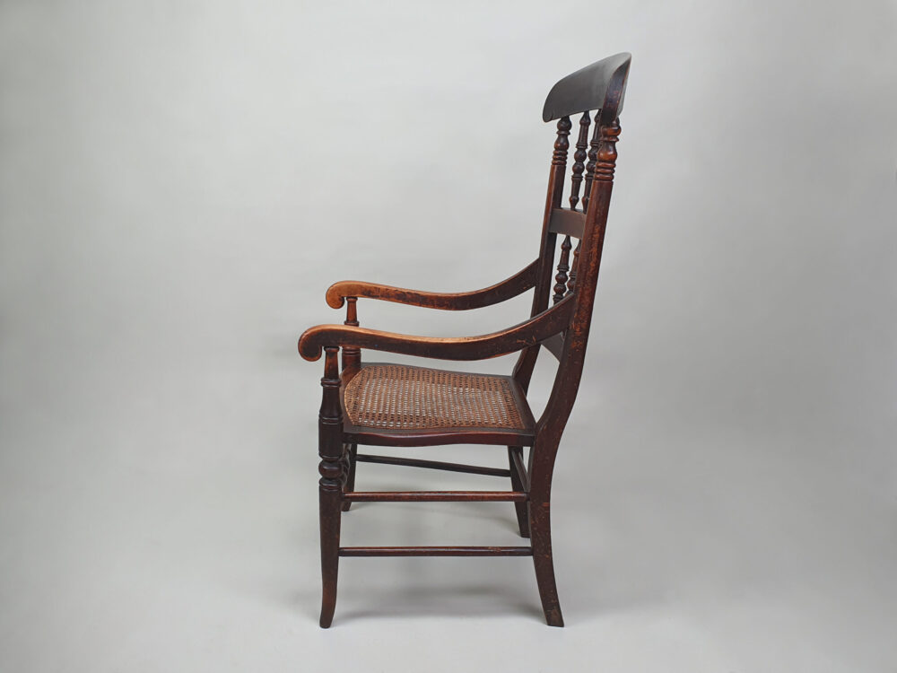 19th century spindle back antique Armchair