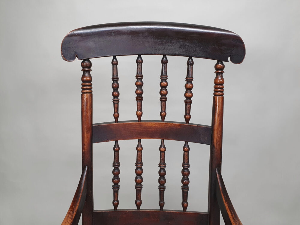 19th century spindle back antique Armchair
