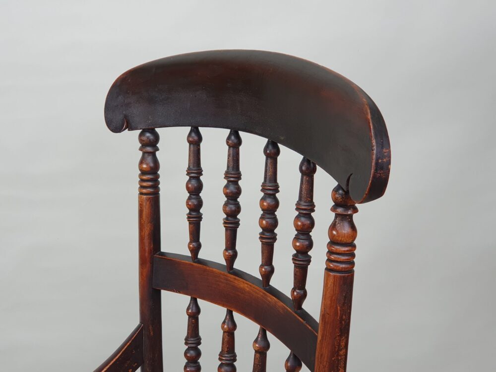 19th century spindle back antique Armchair