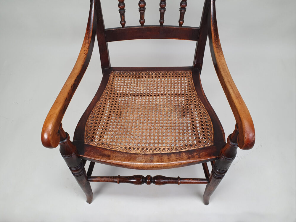 19th century spindle back antique Armchair