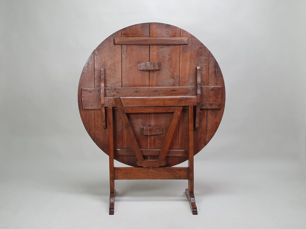 19th century wine tasting Vendage or Vgneron antique Table