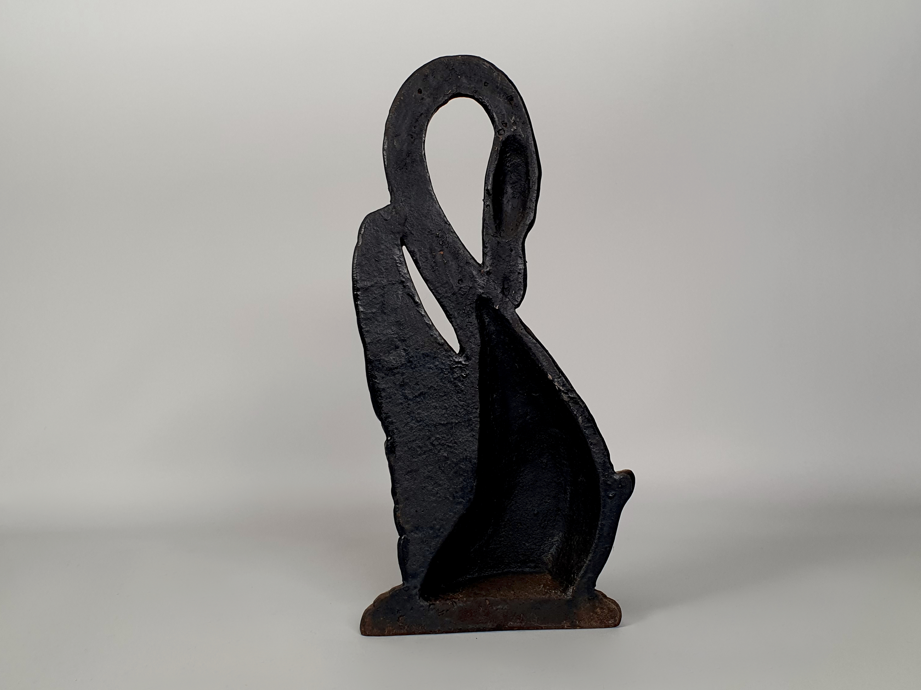Black Swan Door Stop or Door Porter reverse