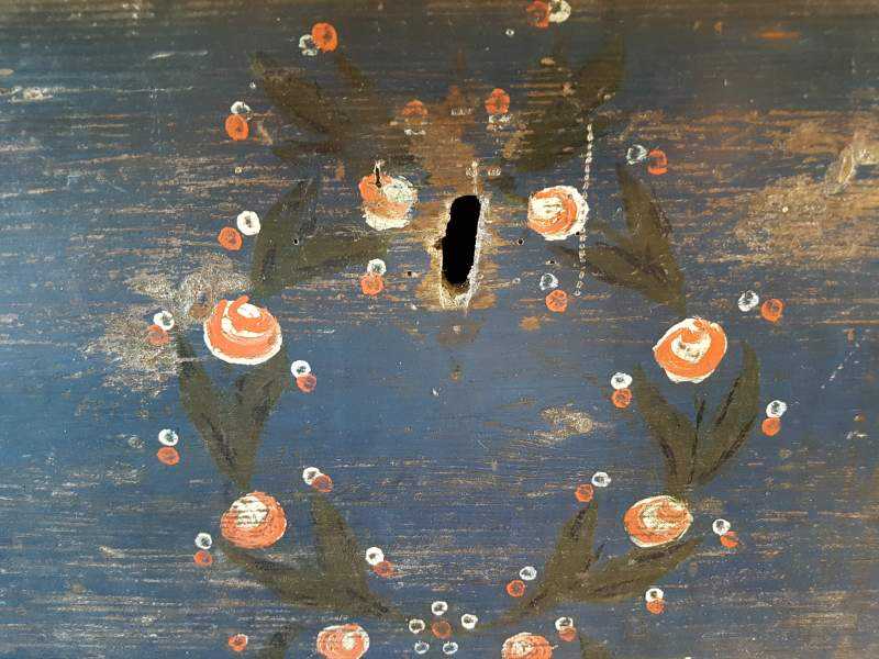 Large Swedish Marriage Chest, dated 1868, original paint