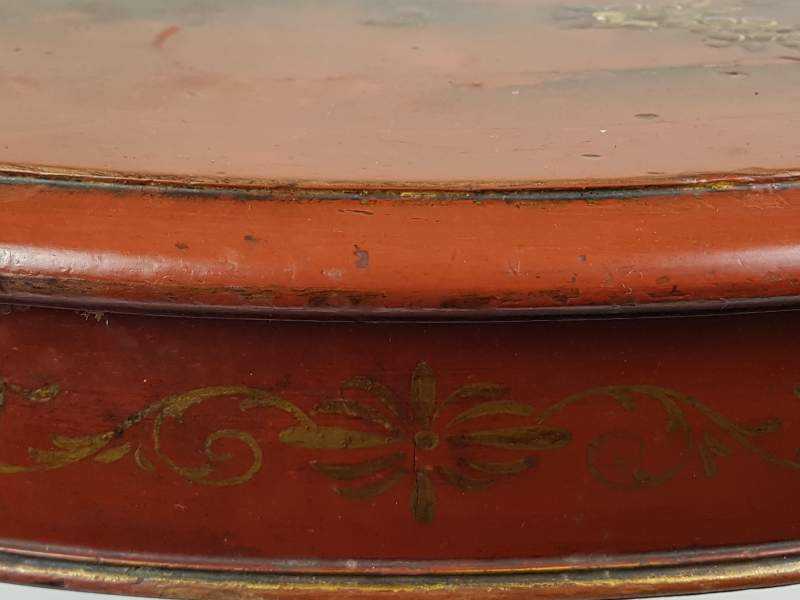 Circular Victorian chinoiserie Occasional Table