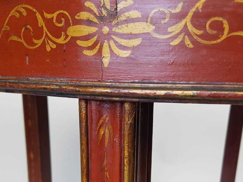 Circular Victorian chinoiserie Occasional Table