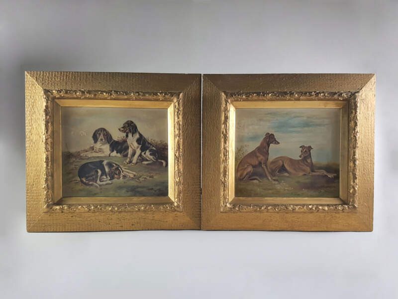 Pair of Dog Paintings