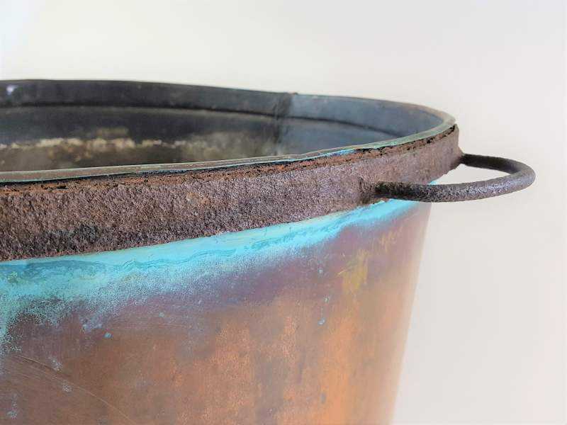 Copper Log Basket