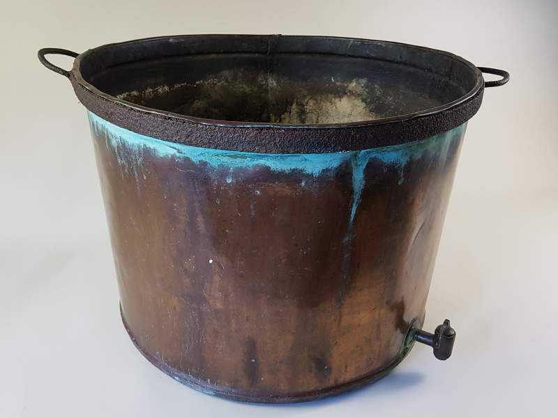 Copper Log Basket