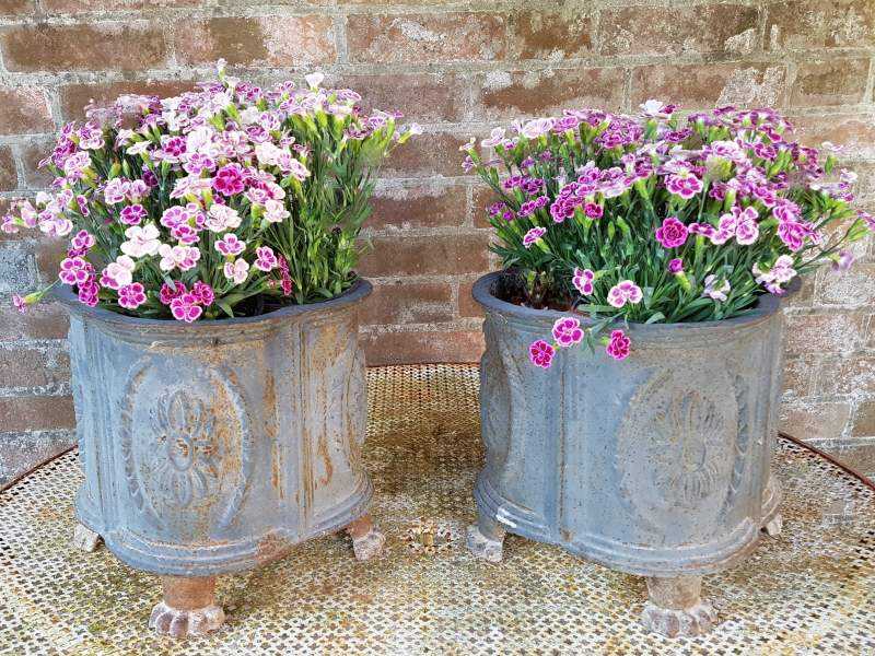 Pair of Lead Planters